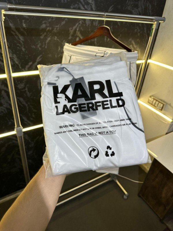 Buy Karl Lagerfeld Premium Trackpant White Online in India - Bootery - Image 3