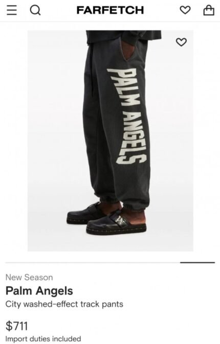 Buy Palm Angels Store Article Trackpant Black Online in India - Bootery