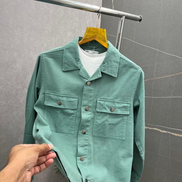 Zara Premium Aqua Green Shacket 402 - Image 3