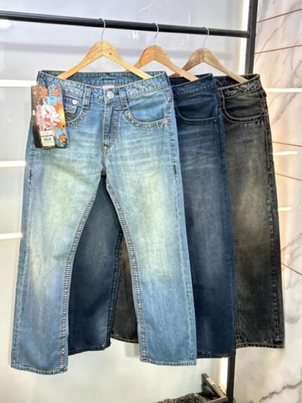 Buy True Religion Imported Dark Blue Super Premium Denim Jeans F3563-d6 Online in India - Bootery - Image 2