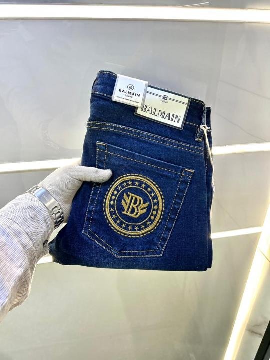 Buy Balmain Paris Imported Dark Blue Super Premium Denim With Brand Box Packing And Carry Bag F3508-dbu Online in India - Bootery - Image 7