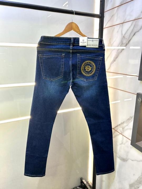 Buy Balmain Paris Imported Dark Blue Super Premium Denim With Brand Box Packing And Carry Bag F3508-dbu Online in India - Bootery - Image 6