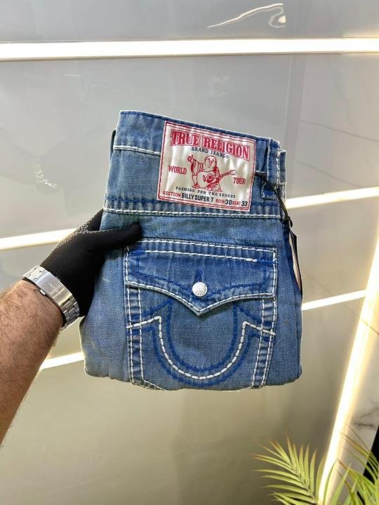 True Religion Imported Light Blue Super Premium Denim Jeans F3563-d3 - Best Price Online - Bootery - Image 5