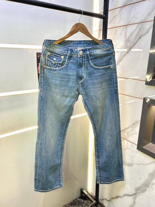 True Religion Imported Light Blue Super Premium Denim Jeans F3563-d3 - Best Price Online - Bootery - Image 4