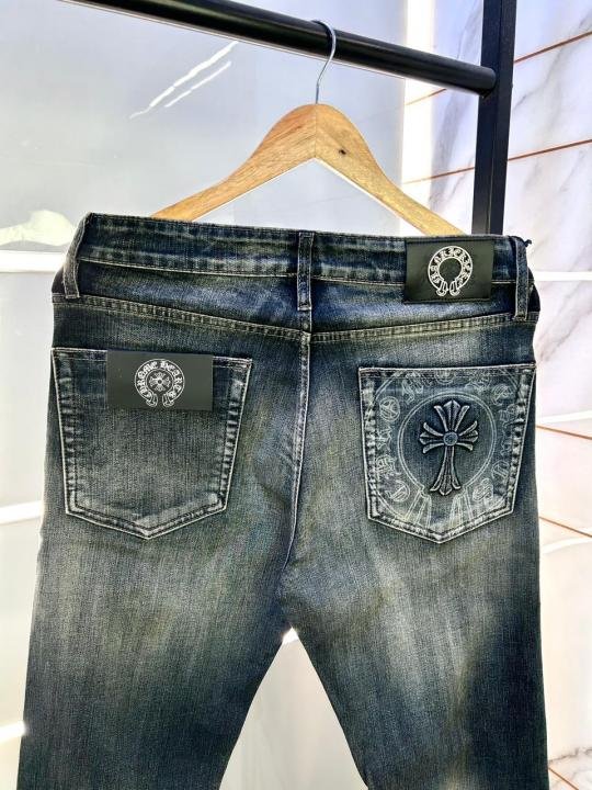 Buy Chrome Hearts Imported Super Premium Denim Jeans F3406-b1 Online in India - Bootery - Image 3