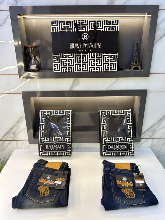 Buy Balmain Paris Imported Blue Super Premium Denim With Brand Box Packing And Carry Bag F3509-b2 Online in India - Style 1 - Bootery - Image 3