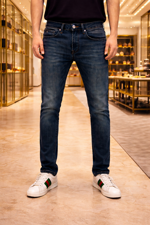 Buy Balmain Paris Imported Blue Super Premium Denim With Brand Box Packing And Carry Bag F3509-b2 Online in India - Style 1 - Bootery - Image 2
