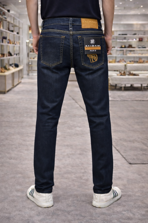 Buy Balmain Paris Imported Blue Super Premium Denim With Brand Box Packing And Carry Bag F3509-b2 Online in India - Style 1 - Bootery