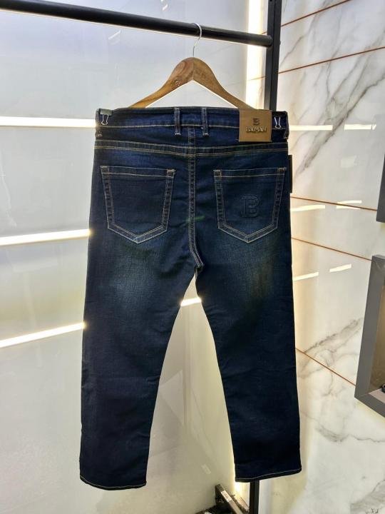 Balmain Paris Imported Blue Super Premium Denim With Brand Box Packing And Carry Bag F3447-b2 - Best Price Online - Bootery - Image 5