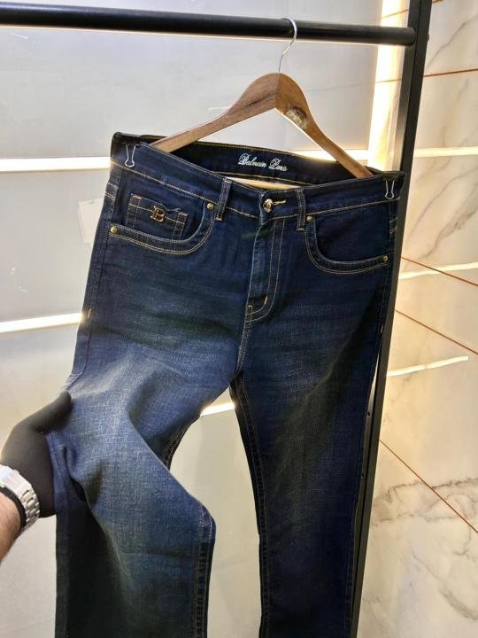 Balmain Paris Imported Blue Super Premium Denim With Brand Box Packing And Carry Bag F3447-b2 - Best Price Online - Bootery - Image 4