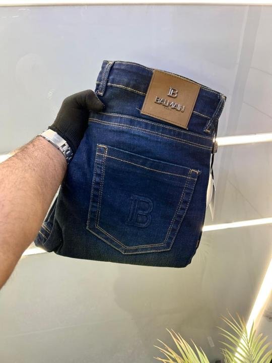 Balmain Paris Imported Blue Super Premium Denim With Brand Box Packing And Carry Bag F3447-b2 - Best Price Online - Bootery - Image 3