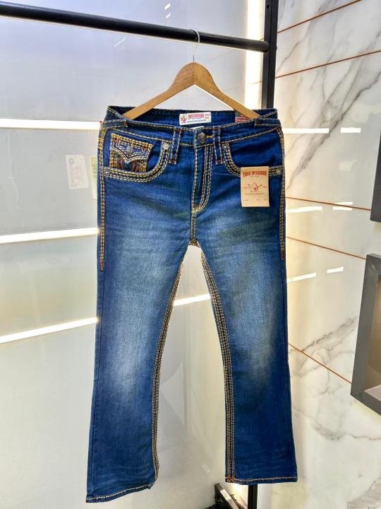 Buy True Religion Imported Blue Super Premium Denim With Brand Box Packing And Carry Bag F3445-bu Online in India - Bootery - Image 8