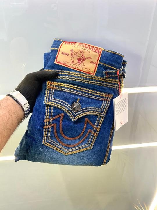 Buy True Religion Imported Blue Super Premium Denim With Brand Box Packing And Carry Bag F3445-bu Online in India - Bootery - Image 7