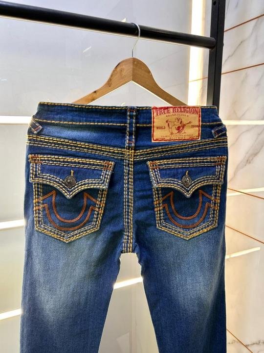 Buy True Religion Imported Blue Super Premium Denim With Brand Box Packing And Carry Bag F3445-bu Online in India - Bootery - Image 6