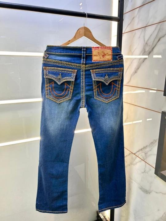 Buy True Religion Imported Blue Super Premium Denim With Brand Box Packing And Carry Bag F3445-bu Online in India - Bootery - Image 5