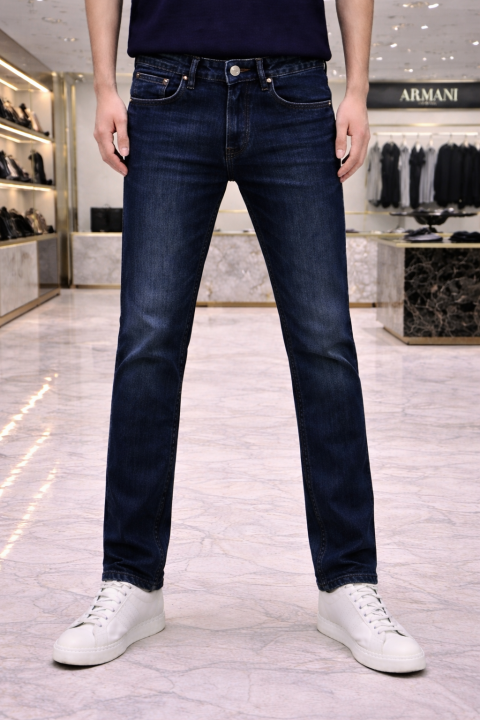 Buy Armani Exchange Imported Navy Super Premium Denim Jeans With Brand Box Packing And Carry Bag F3472-ny Online in India - Bootery - Image 8
