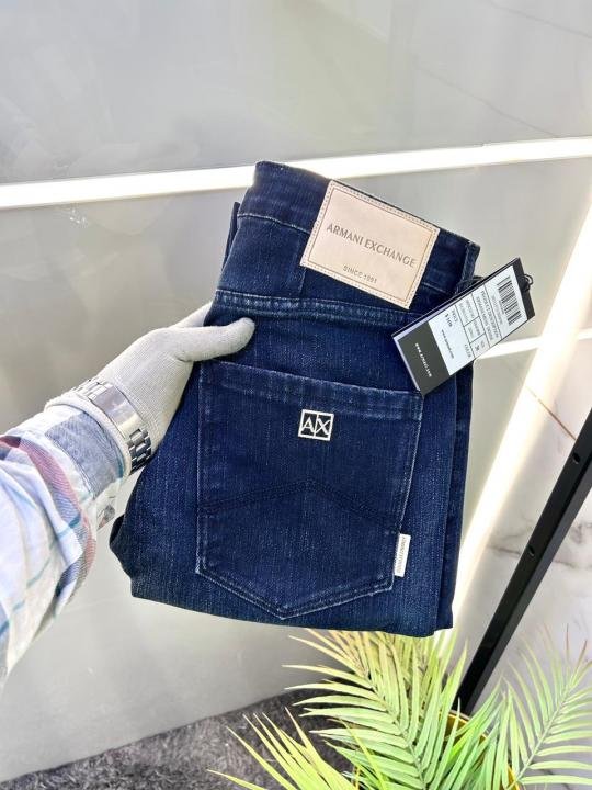 Buy Armani Exchange Imported Navy Super Premium Denim Jeans With Brand Box Packing And Carry Bag F3472-ny Online in India - Bootery - Image 5