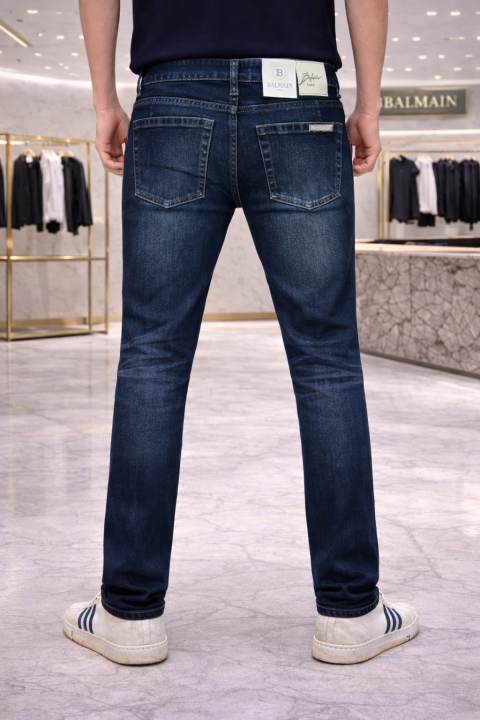 Balmain Paris Imported Dark Blue Super Premium Denim Jeans F2894-b1 Price in India - Style 1 - Buy at Bootery