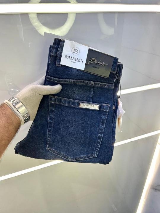Balmain Paris Imported Dark Blue Super Premium Denim Jeans F2894-b1 Price in India - Style 1 - Buy at Bootery - Image 5