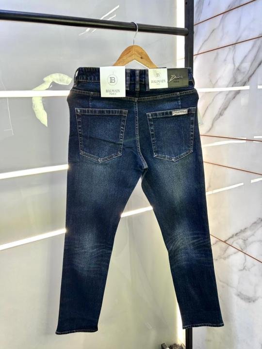 Balmain Paris Imported Dark Blue Super Premium Denim Jeans F2894-b1 Price in India - Style 1 - Buy at Bootery - Image 3