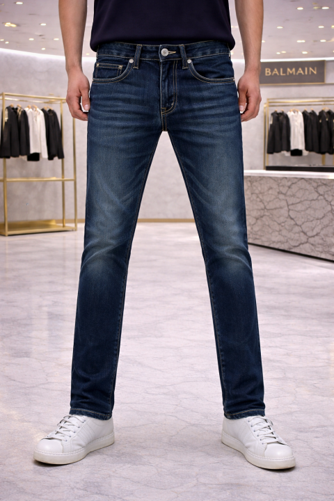 Balmain Paris Imported Dark Blue Super Premium Denim Jeans F2894-b5 - Best Price Online - Style 1 - Bootery - Image 7