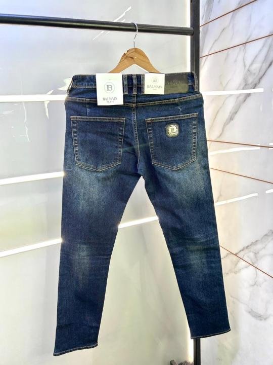 Balmain Paris Imported Dark Blue Super Premium Denim Jeans F2894-b5 - Best Price Online - Style 1 - Bootery - Image 3