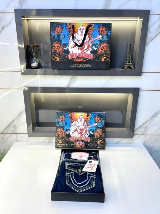 True Religion Imported Super Premium Denim With Brand Box Packing And Carry Bag F3547-bu - Image 4