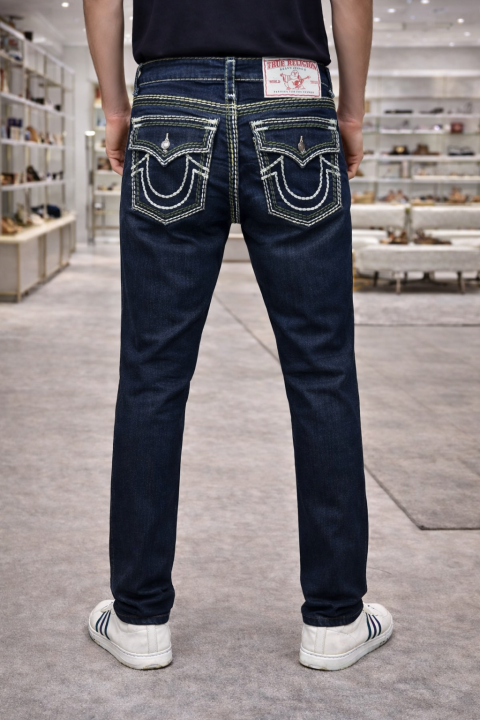 True Religion Imported Super Premium Denim With Brand Box Packing And Carry Bag F3547-bu