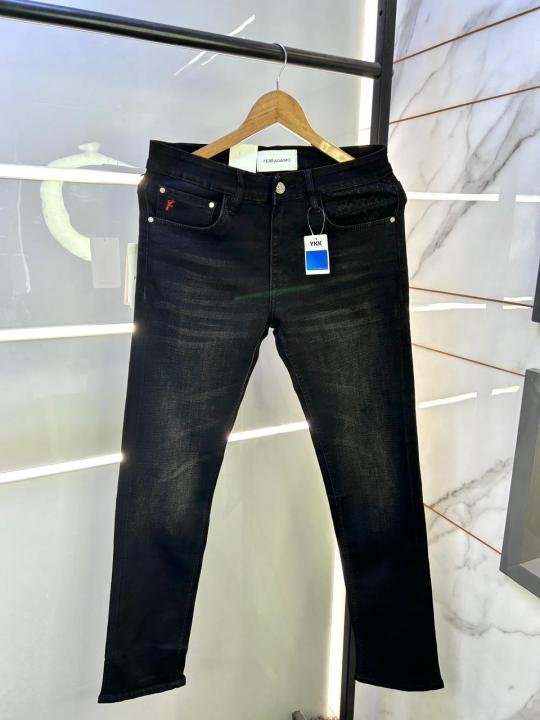 Buy Ferragamo Salvator E Ferragamo Imported Black Super Premium Denim F3118-b1 Online in India - Bootery - Image 5