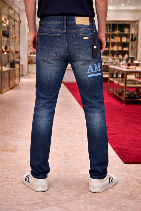 Amiri Imported Blue Super Premium Denim Jeans F3025-bu2 - Image 7
