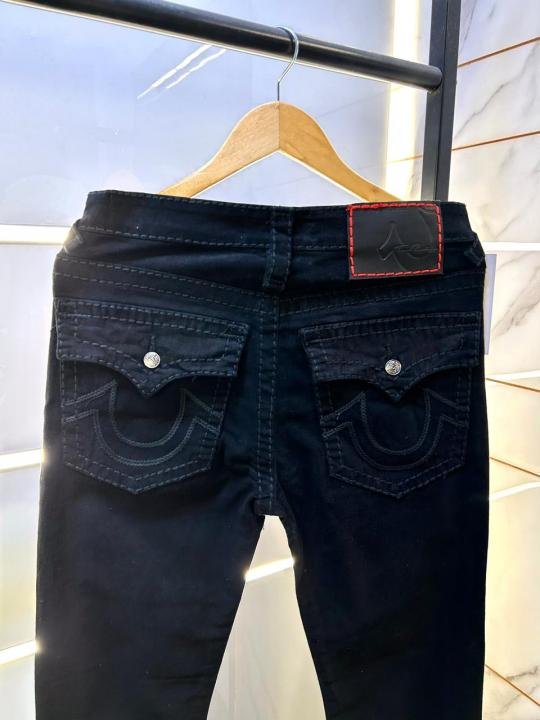 True Religion Imported Black Super Premium Denim With Brand Box Packing And Carry Bag F3422-b1 - Best Price Online - Bootery - Image 4