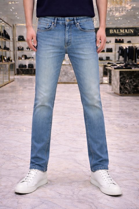 Balmain Paris Imported Light Blue Super Premium Denim Jeans F3005-b2 - Best Price Online - Bootery - Image 7