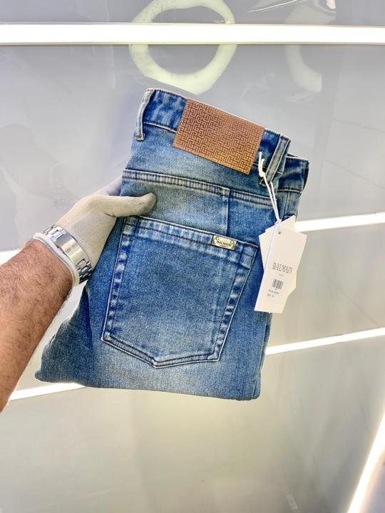 Balmain Paris Imported Light Blue Super Premium Denim Jeans F3005-b2 - Best Price Online - Bootery - Image 6