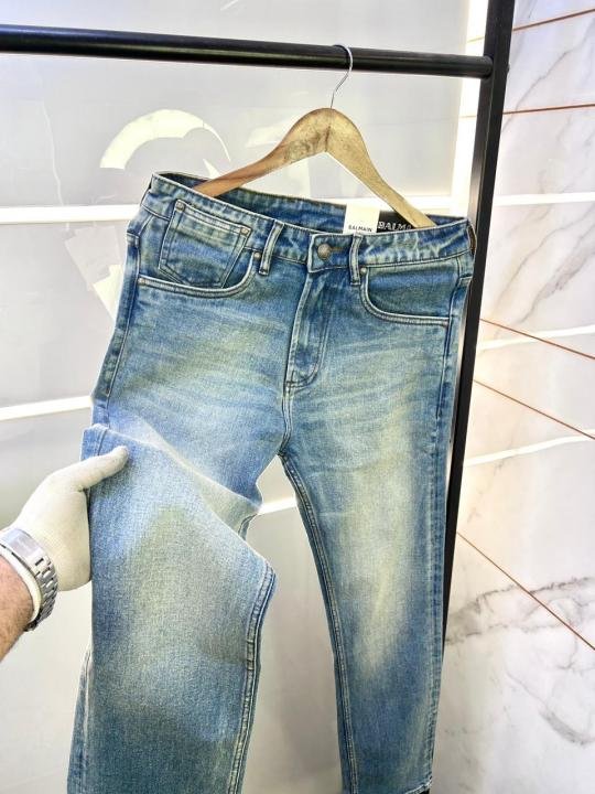 Balmain Paris Imported Light Blue Super Premium Denim Jeans F3005-b2 - Best Price Online - Bootery - Image 4