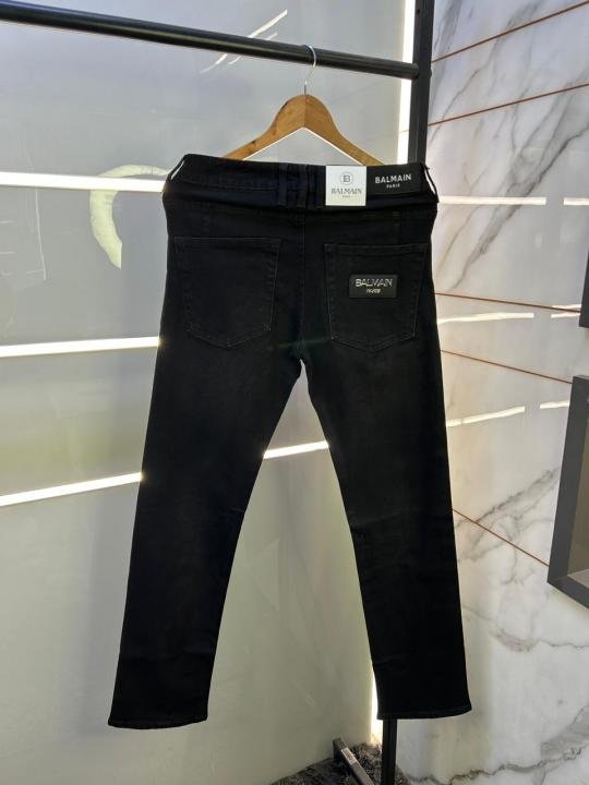 Buy Balmain Paris Imported Black Super Premium Denim Jeans F3005-bl Online in India - Bootery - Image 3
