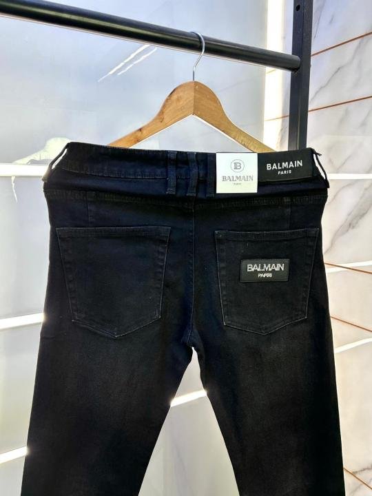Buy Balmain Paris Imported Black Super Premium Denim Jeans F3005-bl Online in India - Bootery - Image 2