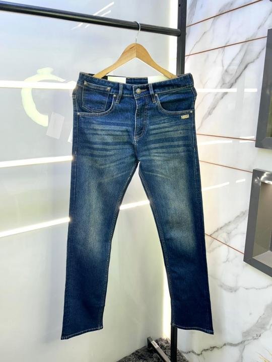 Balmain Paris Imported Dark Blue Super Premium Denim Jeans F3005-b3 - Image 5