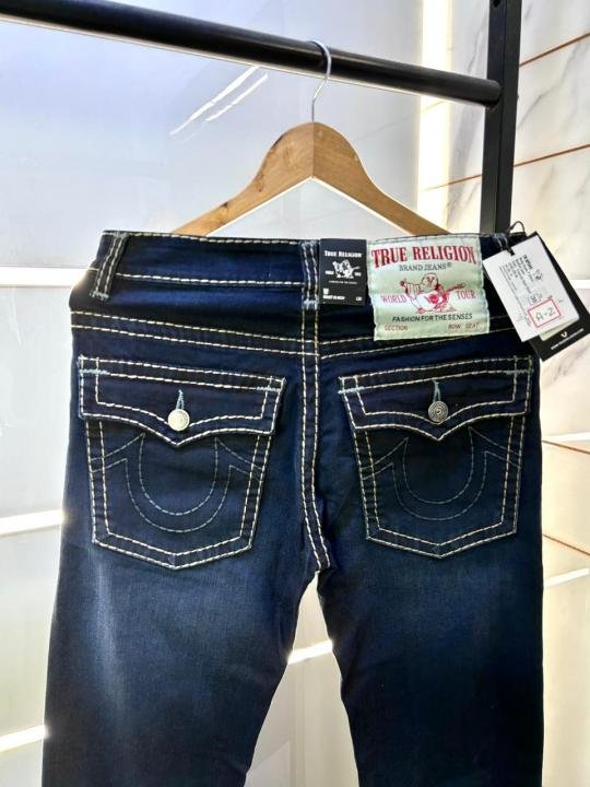 True Religion Imported Blue Super Premium Denim With Brand Box Packing And Carry Bag F3074-a2 - Image 2