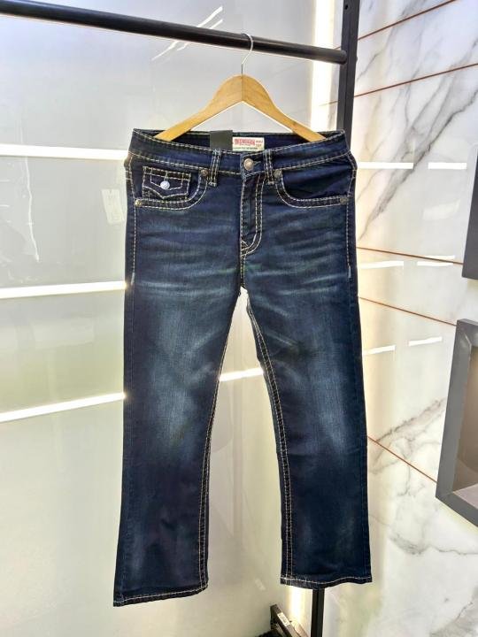 True Religion Imported Blue Super Premium Denim With Brand Box Packing And Carry Bag F3074-a1