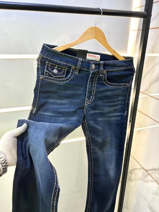 Buy True Religion Imported Blue Super Premium Denim With Brand Box Packing And Carry Bag F3074-a1 Online in India - Bootery - Image 6