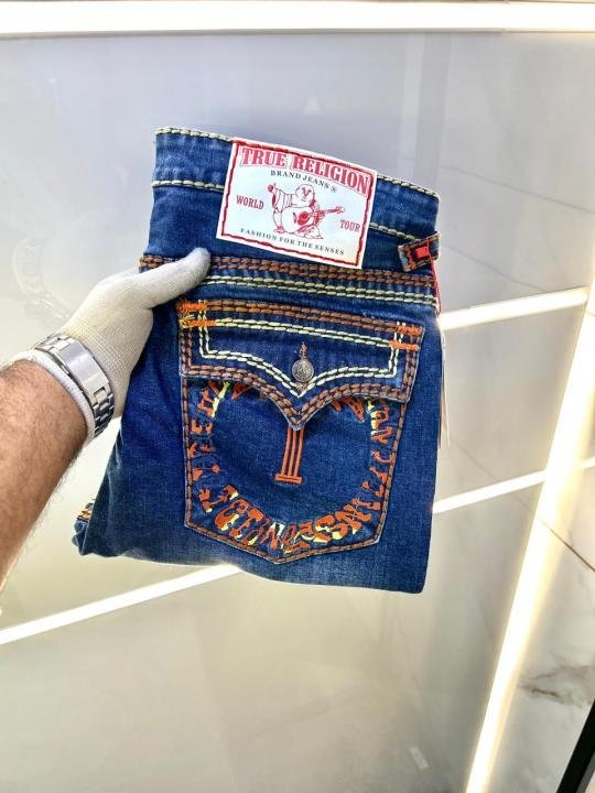 Buy True Religion Imported Blue Super Premium Denim With Brand Box Packing And Carry Bag F3449-b1 Online in India - Bootery - Image 4