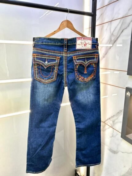 Buy True Religion Imported Blue Super Premium Denim With Brand Box Packing And Carry Bag F3449-b1 Online in India - Bootery