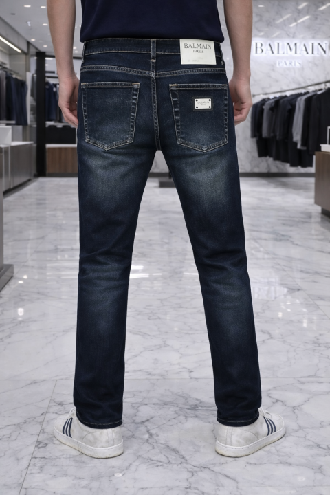 Balmain Paris Imported Blue Super Premium Denim Jeans F2894-b6 - Best Price Online - Style 1 - Bootery