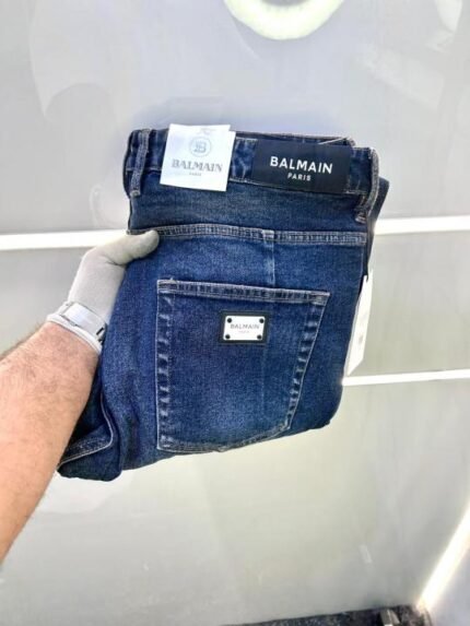 Balmain Paris Imported Blue Super Premium Denim Jeans F2894-b6 - Best Price Online - Style 1 - Bootery - Image 2