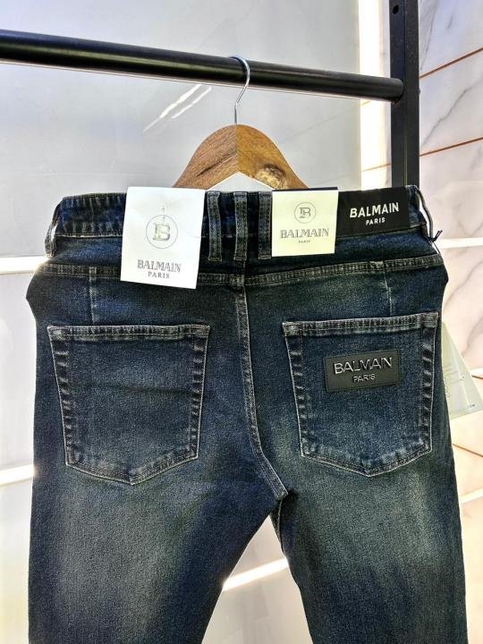Buy Balmain Paris Imported Dark Blue Super Premium Denim Jeans F2894-b4 Online in India - Style 1 - Bootery - Image 2
