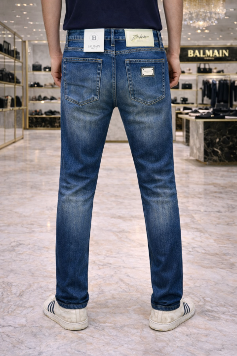 Balmain Paris Imported Blue Super Premium Denim Jeans F3005-b1 - Best Price Online - Bootery