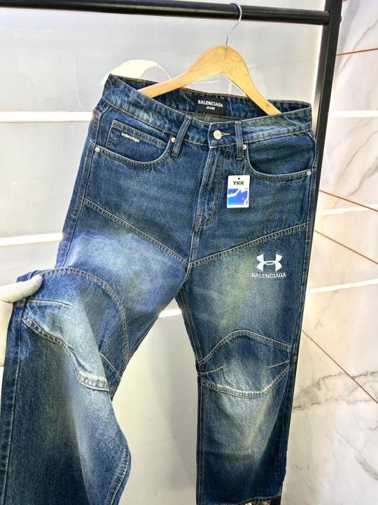 Balenciaga Imported Blue Super Premium Denim Jeans F2958-bu - Best Price Online - Bootery - Image 5
