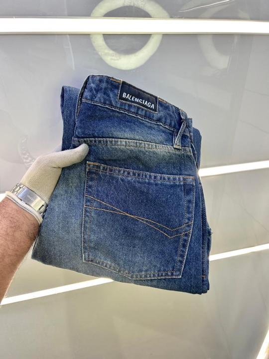 Balenciaga Imported Blue Super Premium Denim Jeans F2958-bu - Best Price Online - Bootery - Image 3