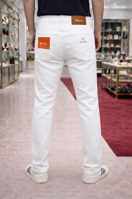 Buy Loro Piana Imported White Super Premium Denim F3116-wh Online in India - Bootery