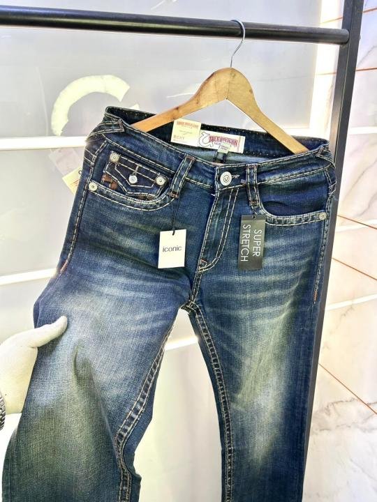 True Religion Imported Blue Super Premium Denim Jeans F3117-bu1 - Best Price Online - Bootery - Image 4